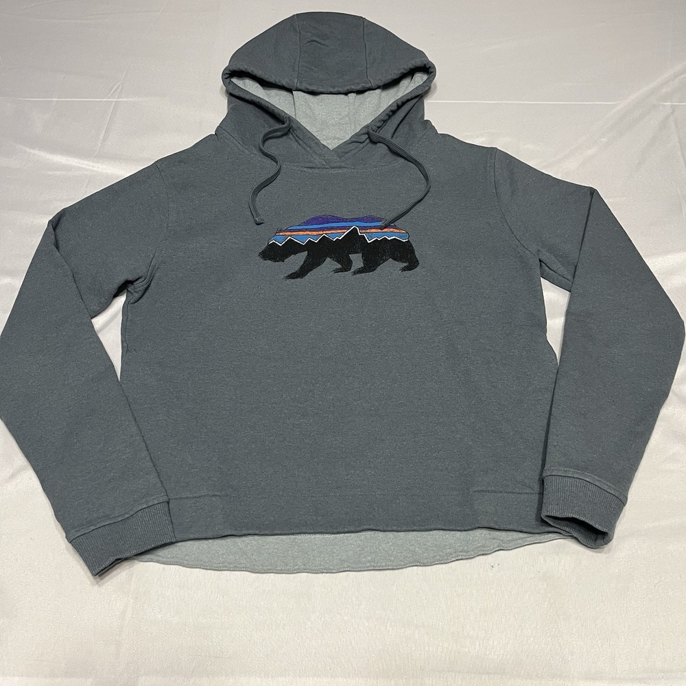 Patagonia Women's Fitz Roy Bear Uprisal Hoody Size Small Hoodie Sweatshirt